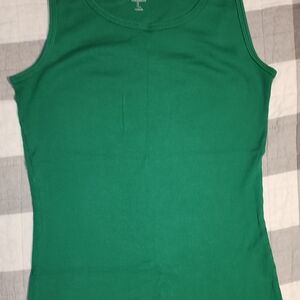 Green Sleeveless Women's Top
